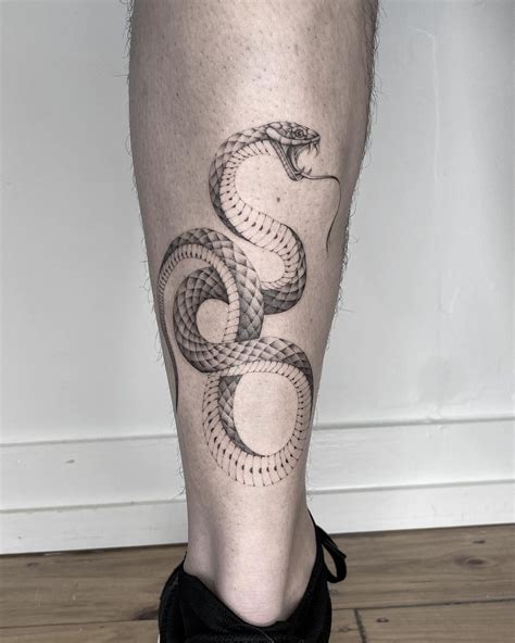 snake shin tattoo|50 Best Snake Tattoo Design Ideas & Meaning